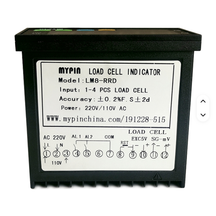 LM8-RRD 4 Digital Loadcell Indicator,Weighing Packing Machine Indicator ,2 Relays Alarm Weighing Controller  #N9 M489603 — صورة 2